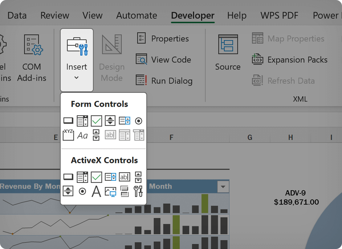 Form Controls and Active X